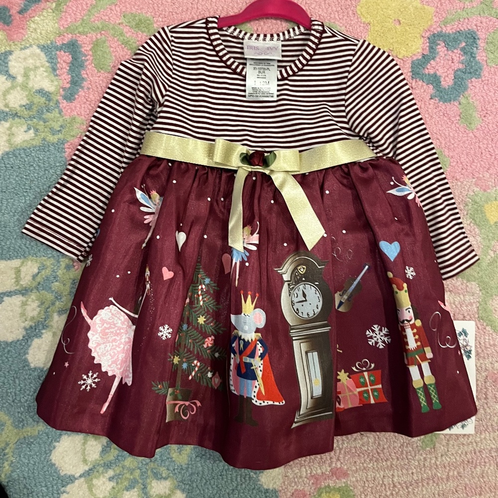 NWT adorable baby kids nutcracker holiday Christmas dress